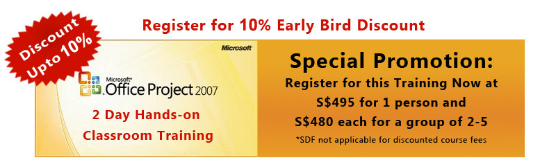 Training for Microsoft Office Project 2007, Special Promotion